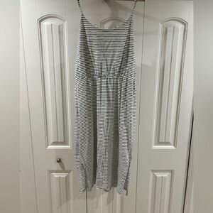 Old Navy Black and White Striped Dress